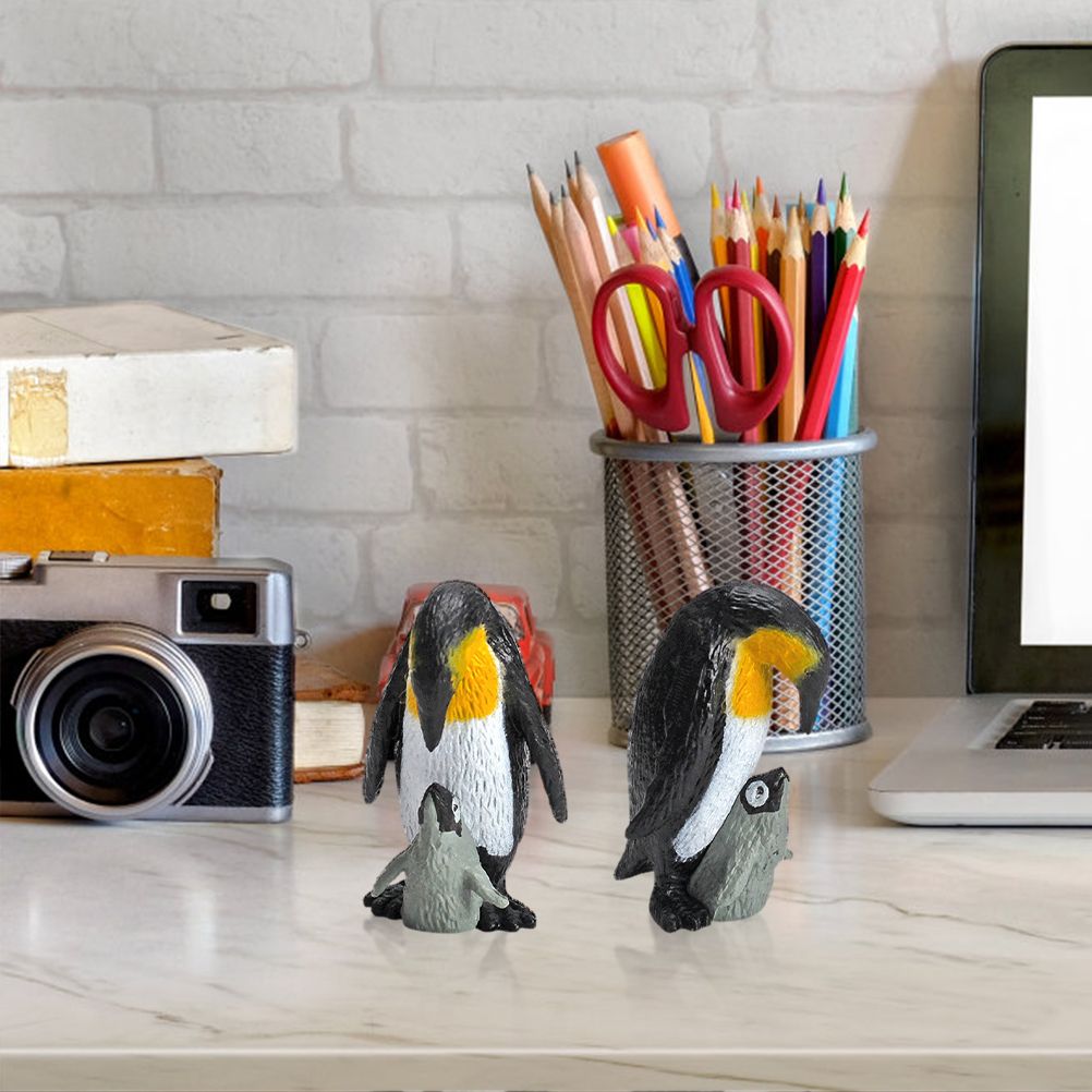 11PCS PVC Penguin Figurines Cute Simulation Ocean Animal Penguin Figure Model Toys Children s Cognitive Animal Ornaments