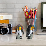 11PCS PVC Penguin Figurines Cute Simulation Ocean Animal Penguin Figure Model Toys Children s Cognitive Animal Ornaments - Close-Up Angle