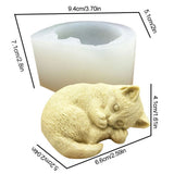 Silicone Cat Mold Cute Cat Soap Mold for Candles Mousse Cake Mold 3D Cartoon Cat Epoxy Mold DIY Baking Mould - Front View