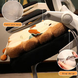 Cute Simulation Bread Toast Pillow Plush Doll Soft Stuffed Bread Cushion for Kids Aldult Gifts