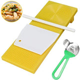 Plastic Gnocchi Boards Tool for Making Macaroni Pasta and Gnocchi Maker Cutter Rolling Pin Manual Kitchen Tool