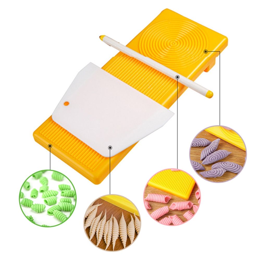 Plastic Gnocchi Boards Tool for Making Macaroni Pasta and Gnocchi Maker Cutter Rolling Pin Manual Kitchen Tool