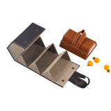 Multi Slot Sunglasses Organizer Foldable Glasses Jewelry Storage Box Portable PU Leather Eyeglasses Case for Storing Watches and Keys