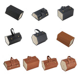 Multi Slot Sunglasses Organizer Foldable Glasses Jewelry Storage Box Portable PU Leather Eyeglasses Case for Storing Watches and Keys