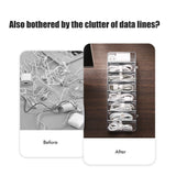 8 Grids Clear Plastic Cable Storage Box Data Cable Storage Container Save Space Cable Management Box for Storing Earrings Rings and Data Cables - Extra Image