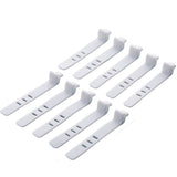 8 Grids Clear Plastic Cable Storage Box Data Cable Storage Container Save Space Cable Management Box for Storing Earrings Rings and Data Cables