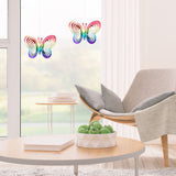 Wind Chimes Plastic Butterfly Reflective Rotating Windmill Decoration for Hanging Bring Happiness Outdoor Garden Decoration