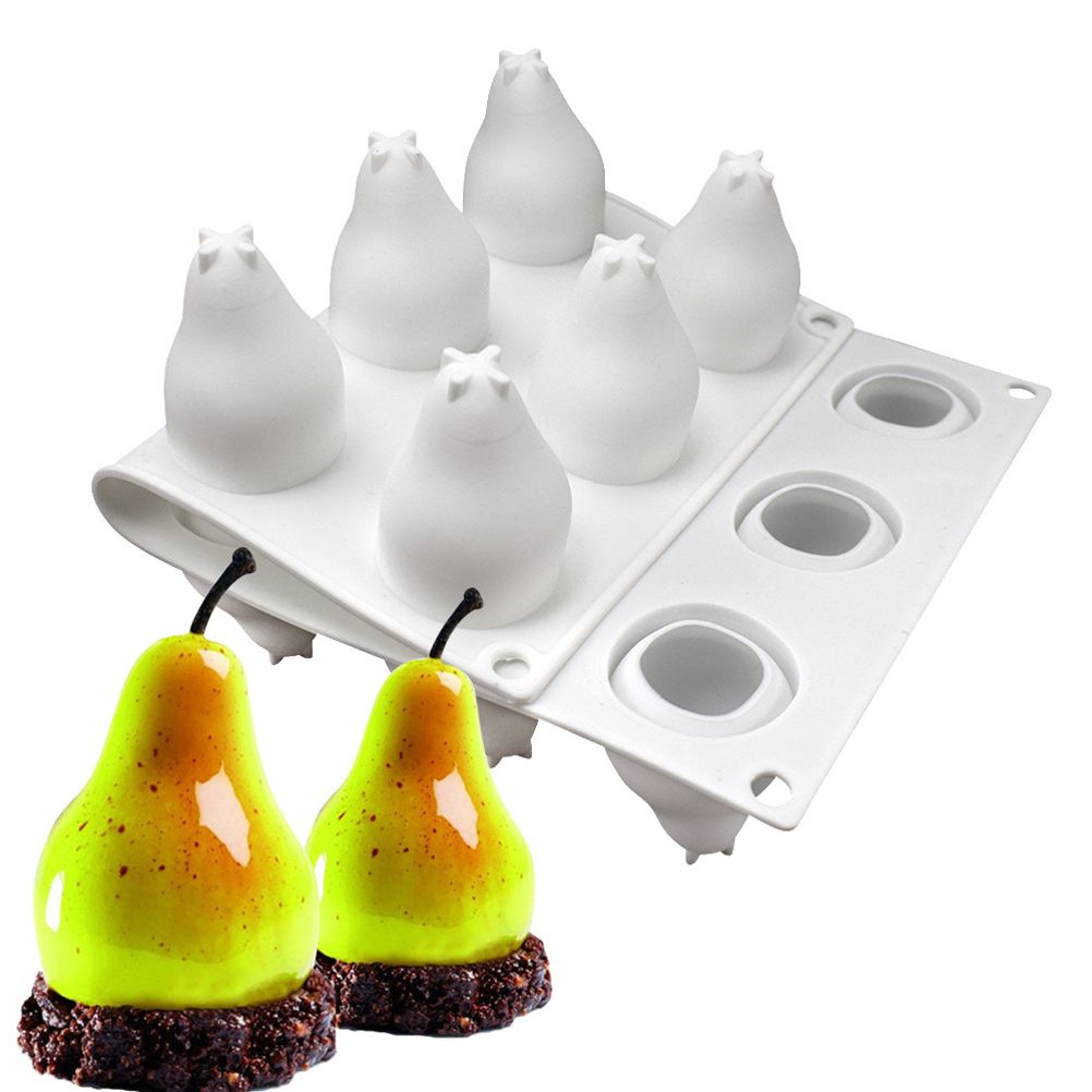 15 Cavities Pear Shape Silicone Mold for Mousse Cake French Dessert 3D Silicone Mold Cake Decorating Mold Non Stick