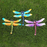 Wrought Iron Dragonfly Wall Hanging Courtyard Garden Porch Home Wall Balcony Art Decoration Outdoor Indoor Decor