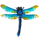 Wrought Iron Dragonfly Wall Hanging Courtyard Garden Porch Home Wall Balcony Art Decoration Outdoor Indoor Decor