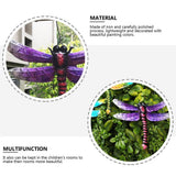 Wrought Iron Dragonfly Wall Hanging Courtyard Garden Porch Home Wall Balcony Art Decoration Outdoor Indoor Decor - Top-Down View