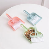 Mini Cleaning Brush Small Broom Dustpans Set Desktop Sweeper Desktop Cleaning Tool for Computer Desks Shelves and Wardrobes - Front View