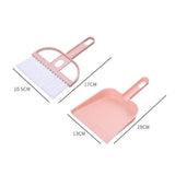 Mini Cleaning Brush Small Broom Dustpans Set Desktop Sweeper Desktop Cleaning Tool for Computer Desks Shelves and Wardrobes - Top-Down View