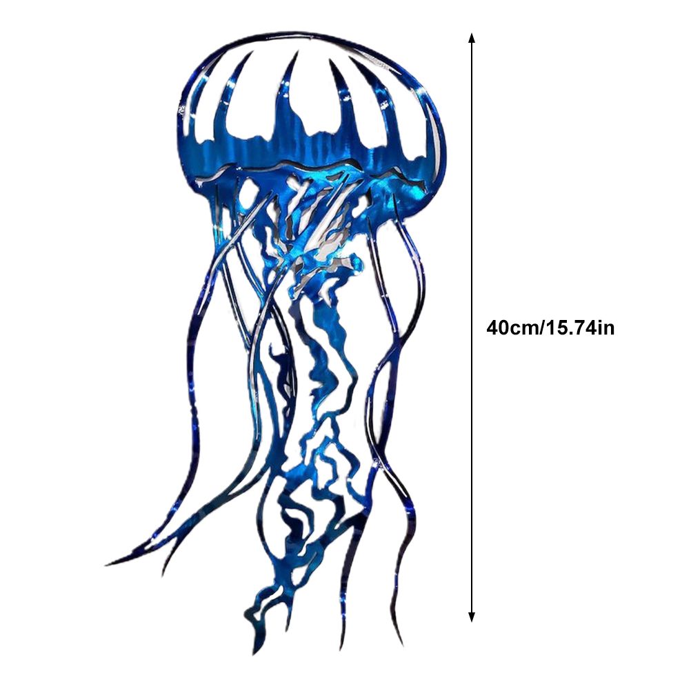 Metal Art Sailfish Sea Turtle Jellyfish Interior Decoration Crafts Wall Hanging Mount Decoration Home Decor Gift