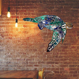 Metal Art Sailfish Sea Turtle Jellyfish Interior Decoration Crafts Wall Hanging Mount Decoration Home Decor Gift - Top-Down View
