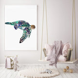Metal Art Sailfish Sea Turtle Jellyfish Interior Decoration Crafts Wall Hanging Mount Decoration Home Decor Gift - Rear View