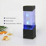 Jellyfish Aquarium Color Changing Simulation LED Jellyfish Fish Tank Home Decorations - Rear View