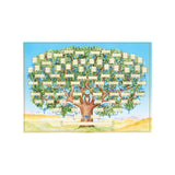 Family Tree Chart Family Tree Diagram 6 Generation Fillable Ancestry Chart DIY Canvas Genealogy Gifts Wall Decor