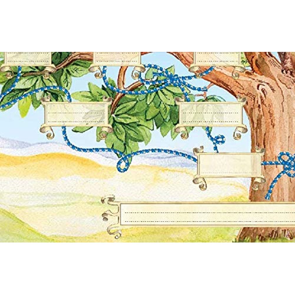Family Tree Chart Family Tree Diagram 6 Generation Fillable Ancestry Chart DIY Canvas Genealogy Gifts Wall Decor