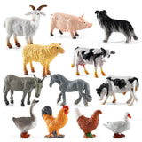 36PCS Farm Animal Toys for Kids Learning Educational Playset Simulation Farm Figurines Animal Toys Ornaments
