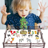 36PCS Farm Animal Toys for Kids Learning Educational Playset Simulation Farm Figurines Animal Toys Ornaments - Extra Image