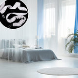 Curtain Tape Curtain Accessory Reusable Curtain Ruffle Tape Curtain Drawstring Belt Set for Pleated Curtain Head - Rear View