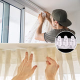 Curtain Tape Curtain Accessory Reusable Curtain Ruffle Tape Curtain Drawstring Belt Set for Pleated Curtain Head
