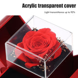 Christmas Gift Apple Box Wedding Ring Box Jewelry Rose Flower Box for Necklace Bracelet Birthday Party Valentine's Day New Year Gift