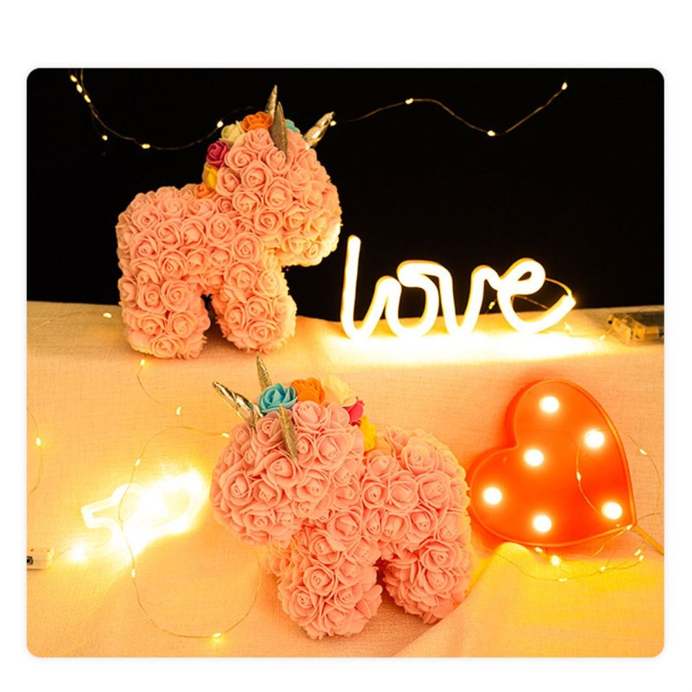 Valentine's Day Gift Rose PE Flower Gift for Girlfriend Home Christmas Decorations
