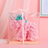 Valentine's Day Gift Rose PE Flower Gift for Girlfriend Home Christmas Decorations - Rear View
