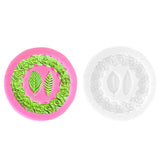 Rose Wreath with Leaves Fondant Mold DIY Silicone Molds for Wedding Valentine Party Baking Decoration - Side View