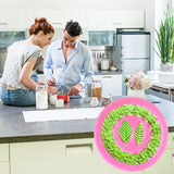 Rose Wreath with Leaves Fondant Mold DIY Silicone Molds for Wedding Valentine Party Baking Decoration
