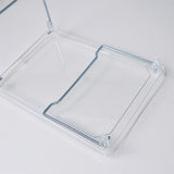 Large Capacity Desktop Storage Rack Clear Acrylic Kitchen Shelf Single Layer Office Desktop File Organizer
