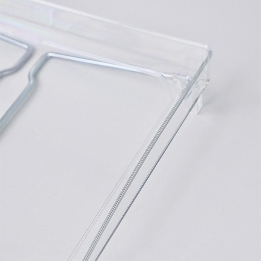 Large Capacity Desktop Storage Rack Clear Acrylic Kitchen Shelf Single Layer Office Desktop File Organizer