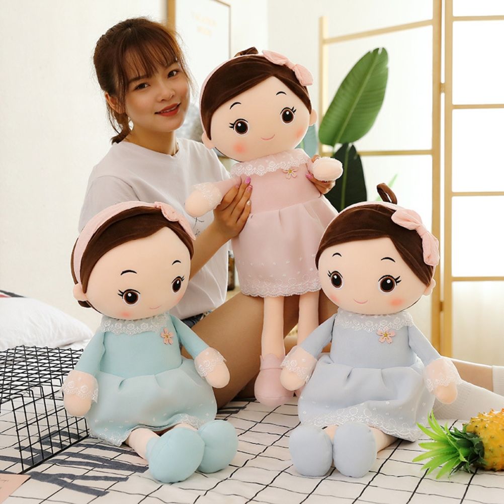 40cm Cute Rag Dolls Exquisite Rag Doll Toy Girls Sleeping Toy Soft Rag Doll Pillow Gifts for Room Decoration
