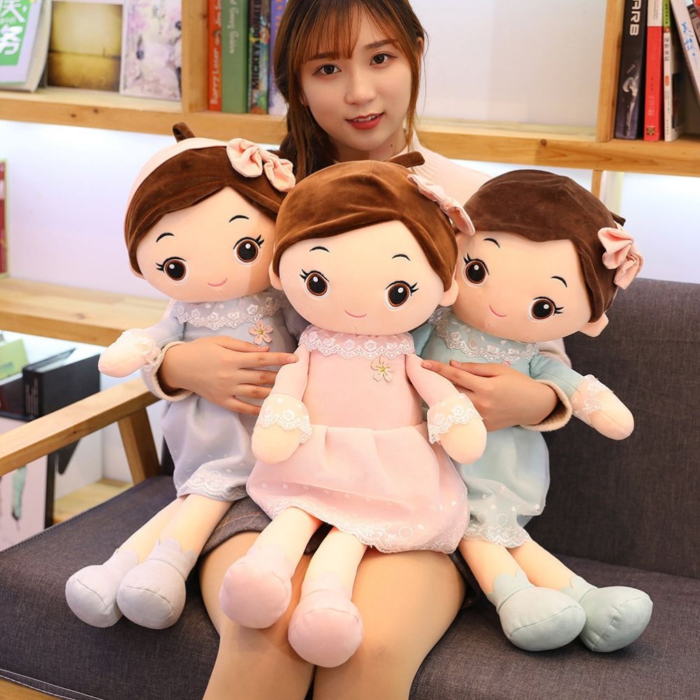 40cm Cute Rag Dolls Exquisite Rag Doll Toy Girls Sleeping Toy Soft Rag Doll Pillow Gifts for Room Decoration