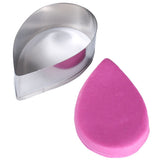 7Pcs/Set Rose Cutter Stainless Steel Water Drop Shape Fondant Flower Molds Petal Stencils Cutter Cake Decoration Tools - Rear View