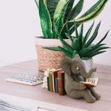 Elephant and Rabbit Statue Bookend Figurines Ornaments Resin Animal Figurines Decor for Home Decorations - Close-Up Angle