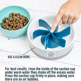 Spiral Slow Feeder Insert Slow Feeder Dog Bowls Accessories to Slow Down Eating for Dog and Cat Supplies - 45-Degree Angle