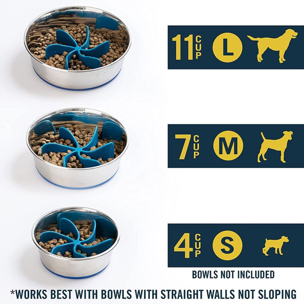 Spiral Slow Feeder Insert Slow Feeder Dog Bowls Accessories to Slow Down Eating for Dog and Cat Supplies