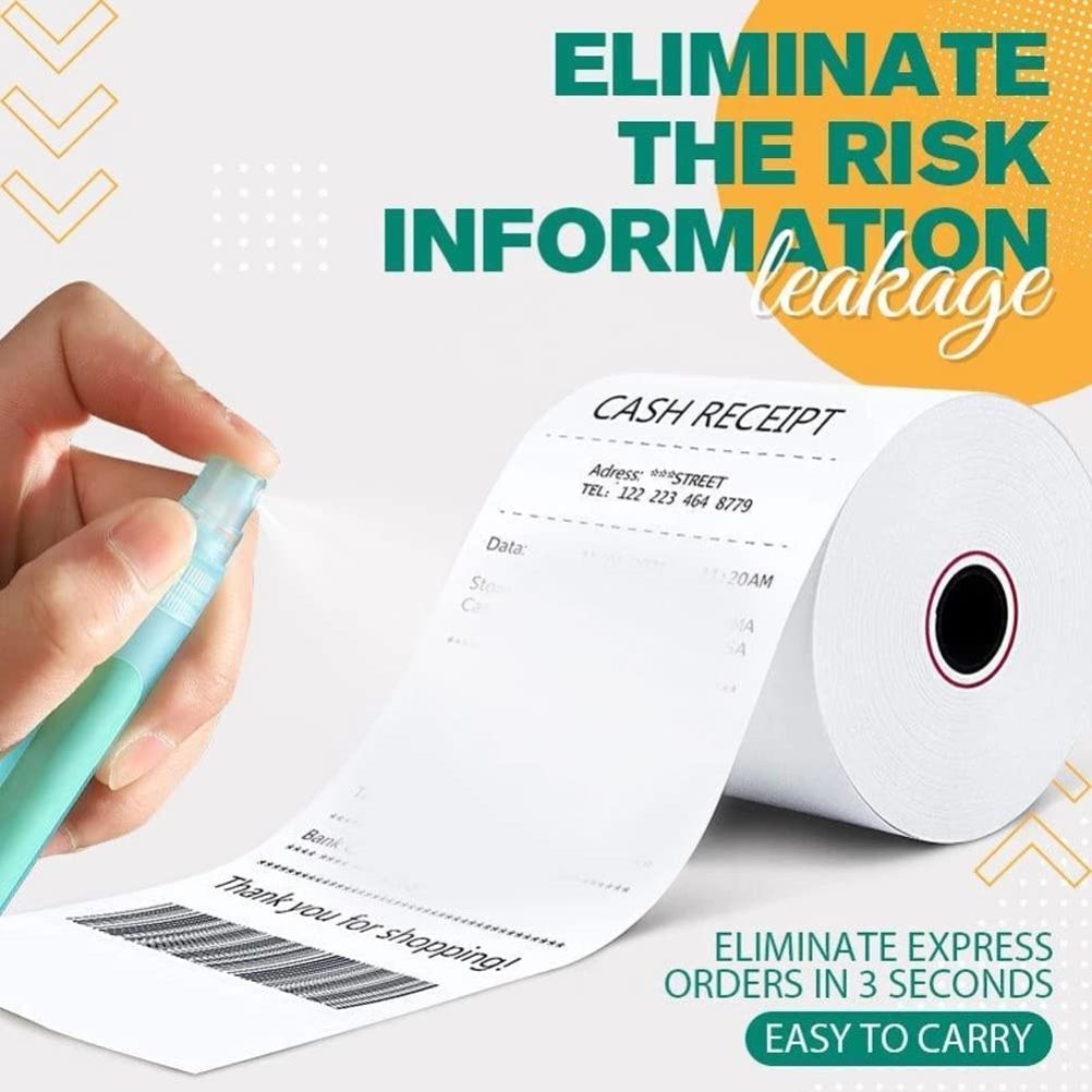 Thermal Sensitive Paper Correction Spray Portable Information Coverage Fluid Express Parcel Smear Coverer