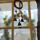 Witch Wind Chimes Wreath Handmade Witch Bells Protection Door Hangers Hanging Witch Bells Wind Chimes for Home Door