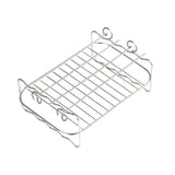 2Pcs Air Fryer Rack 304 Stainless Steel Dehydrator Rack with 4 Barbecue Sticks for 8QT Dual Basket Air Fryer