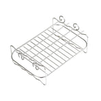 2Pcs Air Fryer Rack 304 Stainless Steel Dehydrator Rack with 4 Barbecue Sticks for 8QT Dual Basket Air Fryer