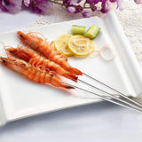 2Pcs Air Fryer Rack 304 Stainless Steel Dehydrator Rack with 4 Barbecue Sticks for 8QT Dual Basket Air Fryer