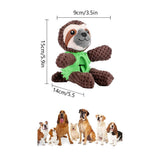 Plush Dog Toys Interactive Dog Puzzle Toys Cute Sloth Teething Chew Squeaky Dog Toys for Small Medium Large Dogs - Close-Up Angle