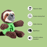 Plush Dog Toys Interactive Dog Puzzle Toys Cute Sloth Teething Chew Squeaky Dog Toys for Small Medium Large Dogs