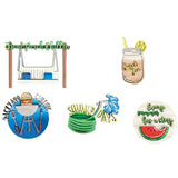 Summer Tiered Tray Decor Set Farmhouse Wood Tiered Tray Decor Items Summer Theme Mini Wooden Signs Home Kitchen Decorations