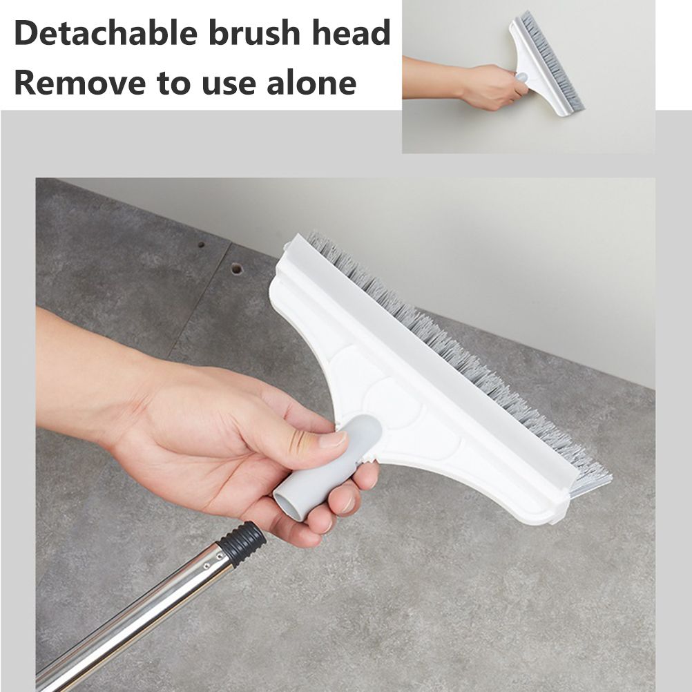 Floor Scrub Brush with Detachable Long Handle 120° Rotating Shower Floor Scrubber Household Cleaning Brush for Bathroom Kitchen