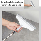 Floor Scrub Brush with Detachable Long Handle 120° Rotating Shower Floor Scrubber Household Cleaning Brush for Bathroom Kitchen - Extra Image